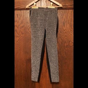 Anthropologie Tweed Leggings - Ankle Button Detail